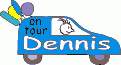 Window Color Bild - on tour - Auto mit Namen - Dennis