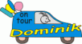 Window Color Bild - on tour - Auto mit Namen - Dominik