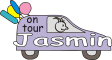 Window Color Bild - on tour - Auto mit Namen - Jasmin