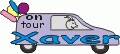 Window Color Bild - on tour - Auto mit Namen - Xaver