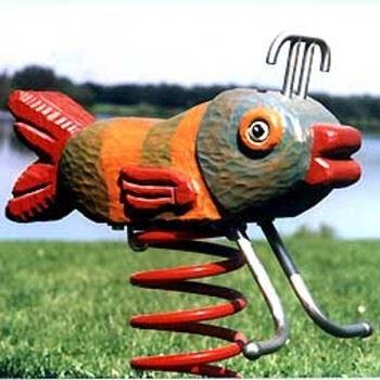 Federspielgerät - Kunst - Fisch