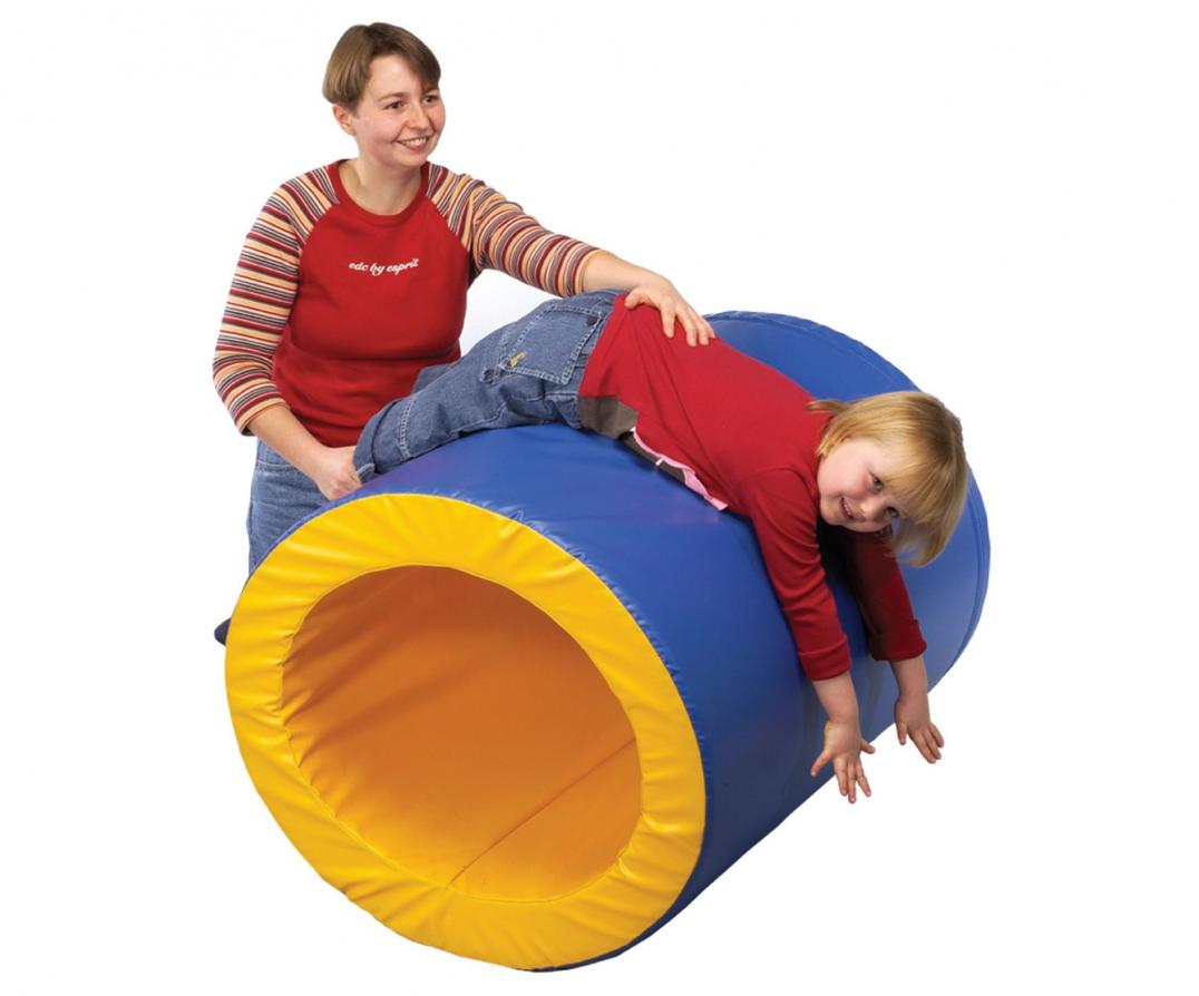 Motorik-Element Röhre - Die Motorikröhre für Kinder fördert Gleichgewicht, Motorik und Spielspaß – weich, sicher und perfekt zum Rollen, Klettern und Toben. Motorik-Element Röhre - gefertigt in Deutschland
