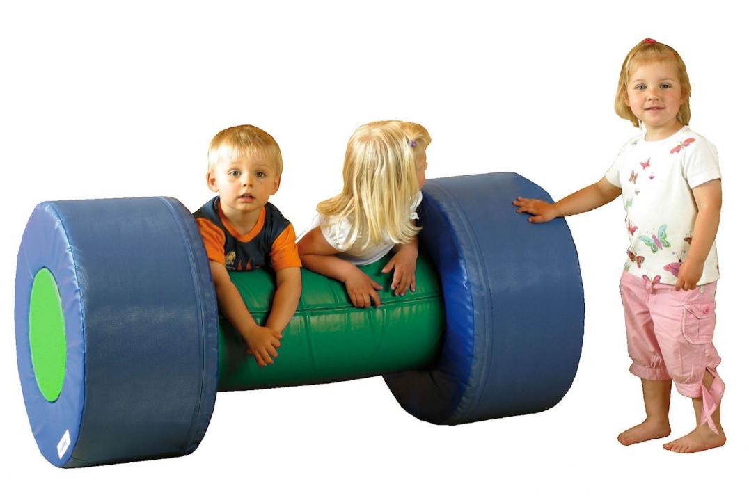 Motorik-Element-Rolle - Die simplen Formen der Motorikelemente reizen die Fantasie der Kinder und motivieren sie dazu, sich verschiedene Spiele auszudenken. Motorik-Element-Rolle - gefertigt in Deutschland