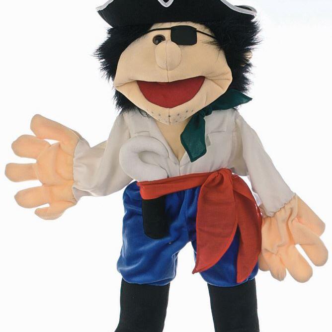 Handpuppe Living Puppets - Pirat mit Augenklappe